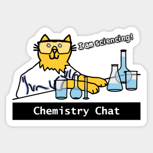 Science Chemistry Cat Funny Chat Sticker